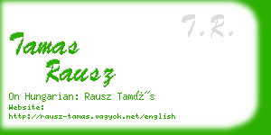 tamas rausz business card
